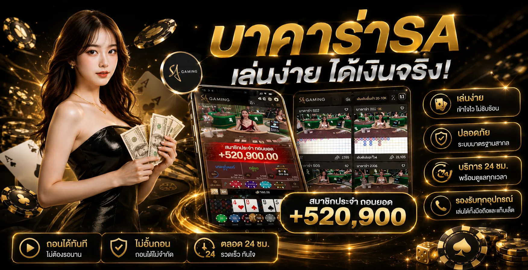 คาสิโนออนไลน์ U669 บาคาร่าและรูเล็ตถ่ายทอดสด